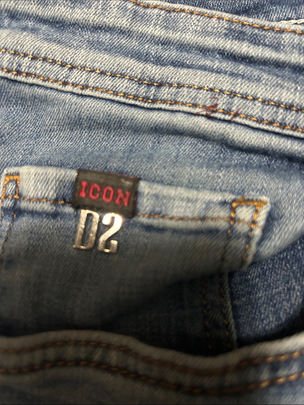 Vintage DSQUARED2 Slim Fit Size 31 Blue Jeans - Picture 9 of 11
